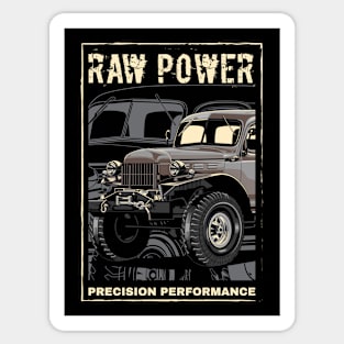 Vintage Power Wagon Truck Sticker